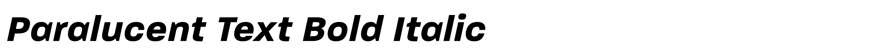 Paralucent Text Bold Italic